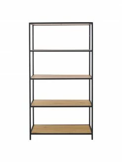 Étagère bois et métal Seaford, larg. 77 x haut. 150 cm -furniture Soldes Etagere bois et metal Seaford 8