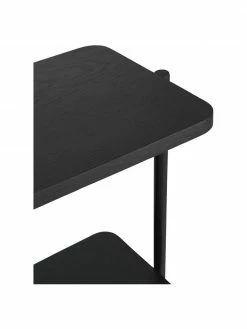 Étagère bois et métal noir Lyllo, larg. 121 x haut. 121 cm -furniture Soldes Etagere bois et metal noir Lyllo 4