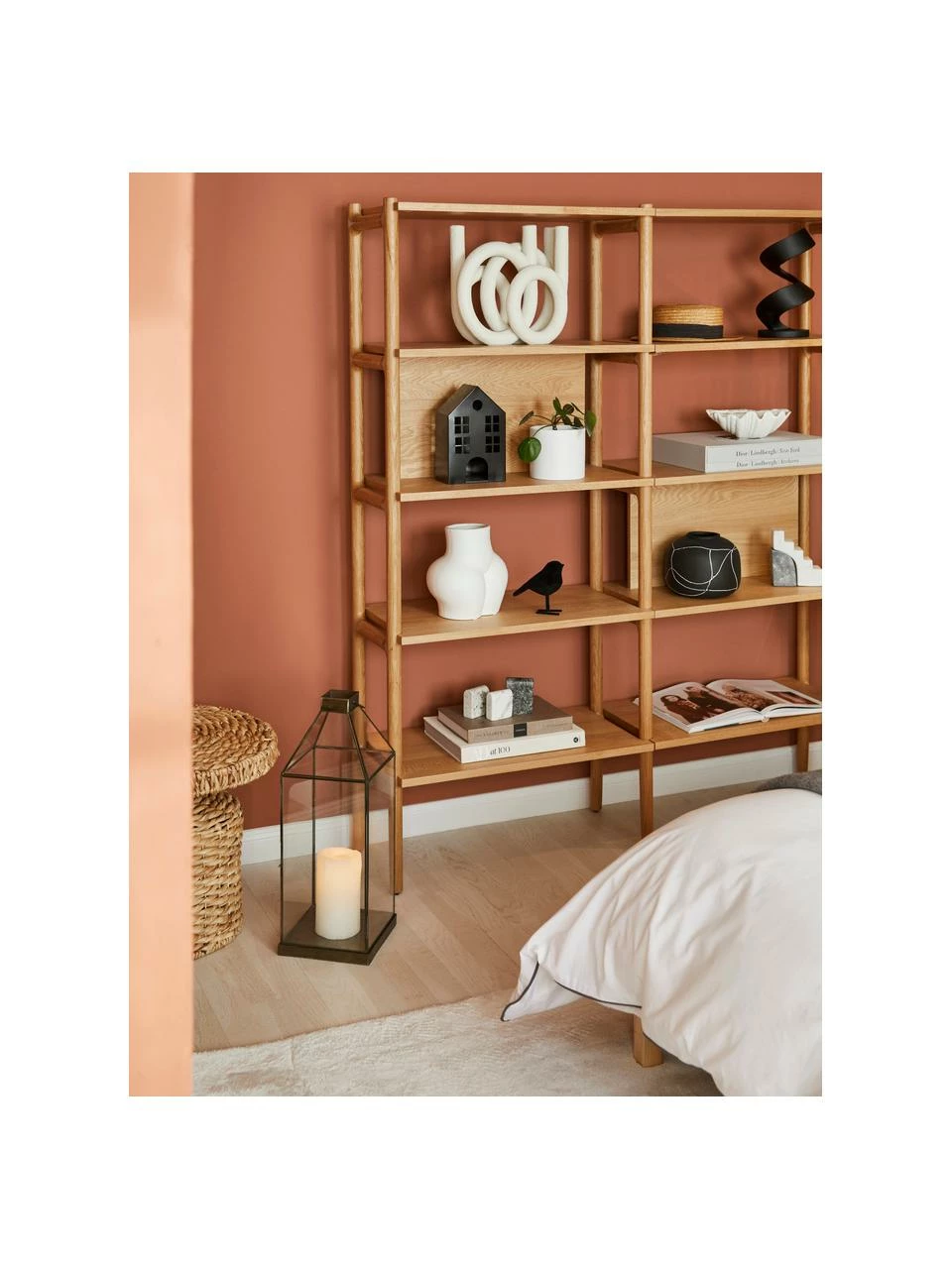 Rowico Etagère chêne Holton, larg. 140 x haut. 166 cm 2 Rowico Etagère chêne Holton, larg. 140 x haut. 166 cm – Image 2