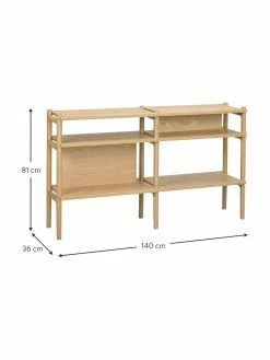 Rowico Étagère chêne Holton, larg. 140 x haut. 81 cm 8 Rowico Étagère chêne Holton, larg. 140 x haut. 81 cm -furniture Soldes Etagere chene Holton 8