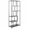 Étagère en bois et métal Seaford, larg. 77 x haut. 185 cm