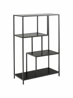 Étagère en bois et métal Seaford, larg. 77 x haut. 114 cm