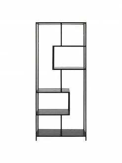 Étagère en bois et métal Seaford, larg. 77 x haut. 185 cm -furniture Soldes Etagere en bois et metal Seaford 3