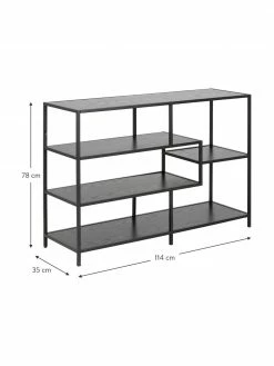 Étagère en bois et métal Seaford, larg. 114 x haut. 78 cm 9 Étagère en bois et métal Seaford, larg. 114 x haut. 78 cm -furniture Soldes Etagere en bois et metal Seaford 9