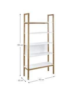Woodman Étagère en chêne Farringdon, larg. 90 x haut. 185 cm 8 Woodman Étagère en chêne Farringdon, larg. 90 x haut. 185 cm -furniture Soldes Etagere en chene Farringdon 2