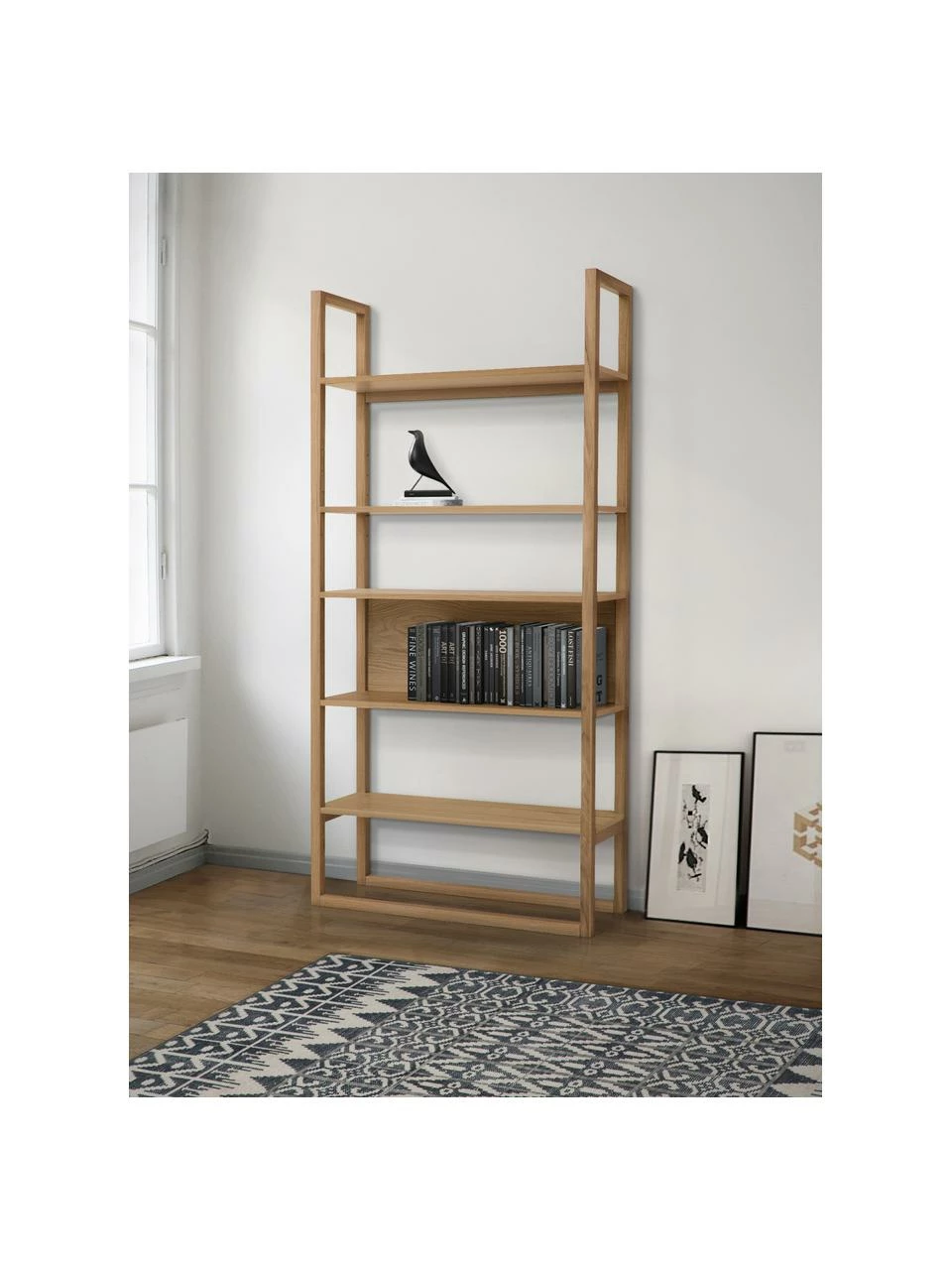 Woodman Étagère en chêne NewEst, larg. 90 x haut. 185 cm 2 Woodman Étagère en chêne NewEst, larg. 90 x haut. 185 cm – Image 2