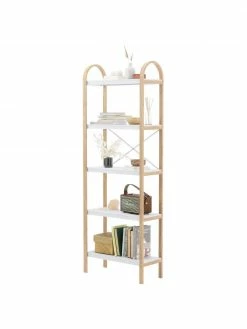 Umbra Étagère en métal avec cadre en bois Bellwood, larg. 61 x haut. 170 cm -furniture Soldes Etagere en metal avec cadre en bois Bellwood 10