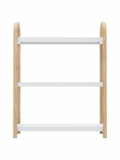 Umbra Étagère en métal avec cadre en bois Bellwood, larg. 72 x haut. 90 cm -furniture Soldes Etagere en metal avec cadre en bois Bellwood 17