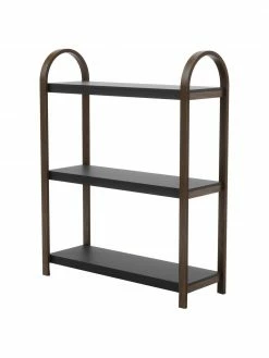 Umbra Étagère en métal avec cadre en bois Bellwood, larg. 72 x haut. 90 cm