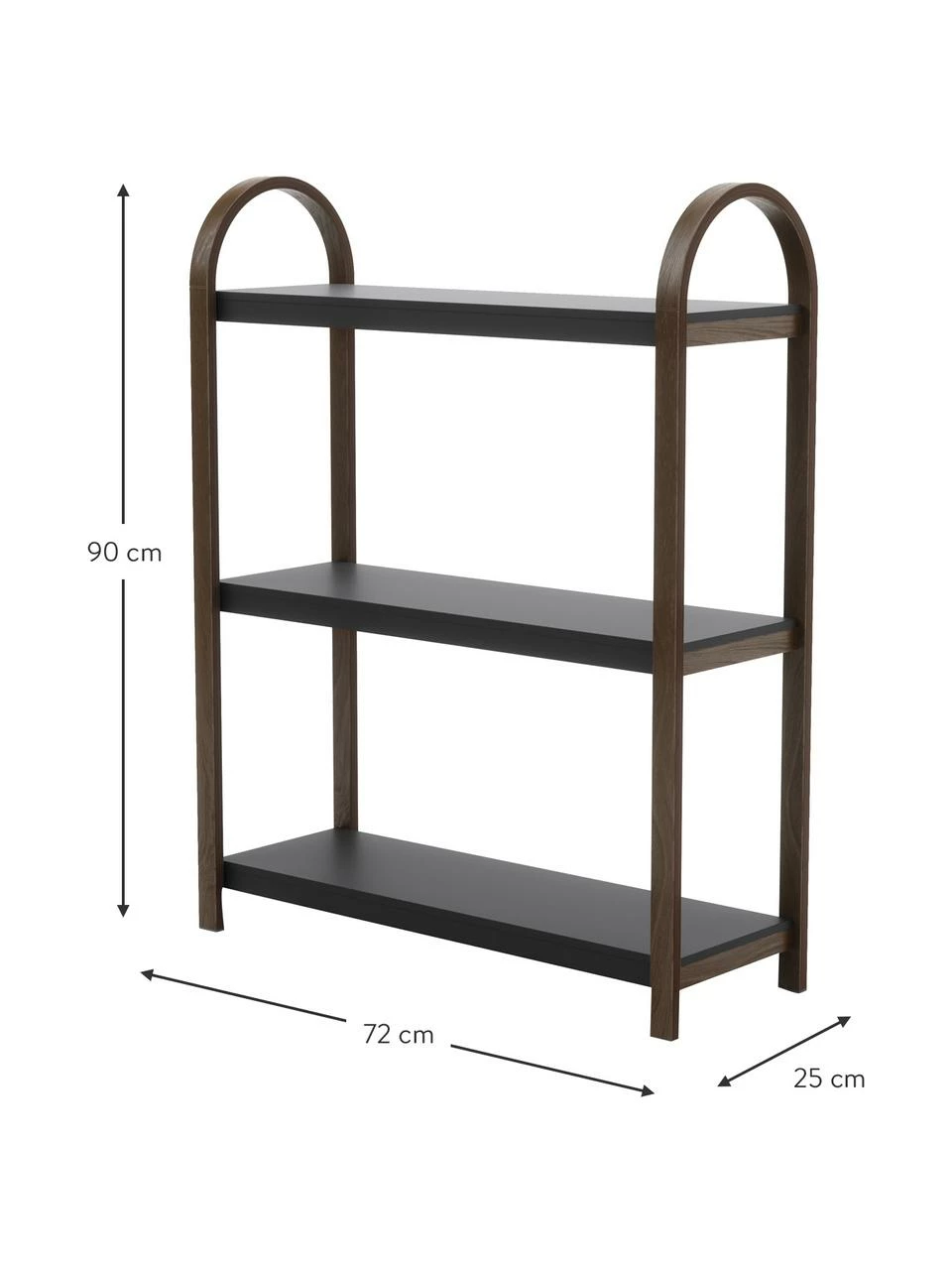 Umbra Étagère en métal avec cadre en bois Bellwood, larg. 72 x haut. 90 cm 4 Umbra Étagère en métal avec cadre en bois Bellwood, larg. 72 x haut. 90 cm – Image 4