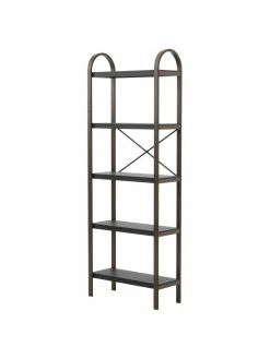 Umbra Étagère en métal avec cadre en bois Bellwood, larg. 61 x haut. 170 cm