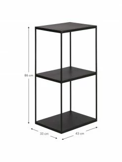 Étagère en métal noir Expo, larg. 43 x haut. 86 cm 8 Étagère en métal noir Expo, larg. 43 x haut. 86 cm -furniture Soldes Etagere en metal noir Expo 8
