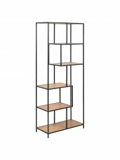 Étagère industrielle en bois et métal Seaford, larg. 77 x haut. 185 cm