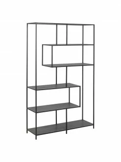 Étagère industrielle en bois et métal Seaford, larg. 114 x haut. 185 cm