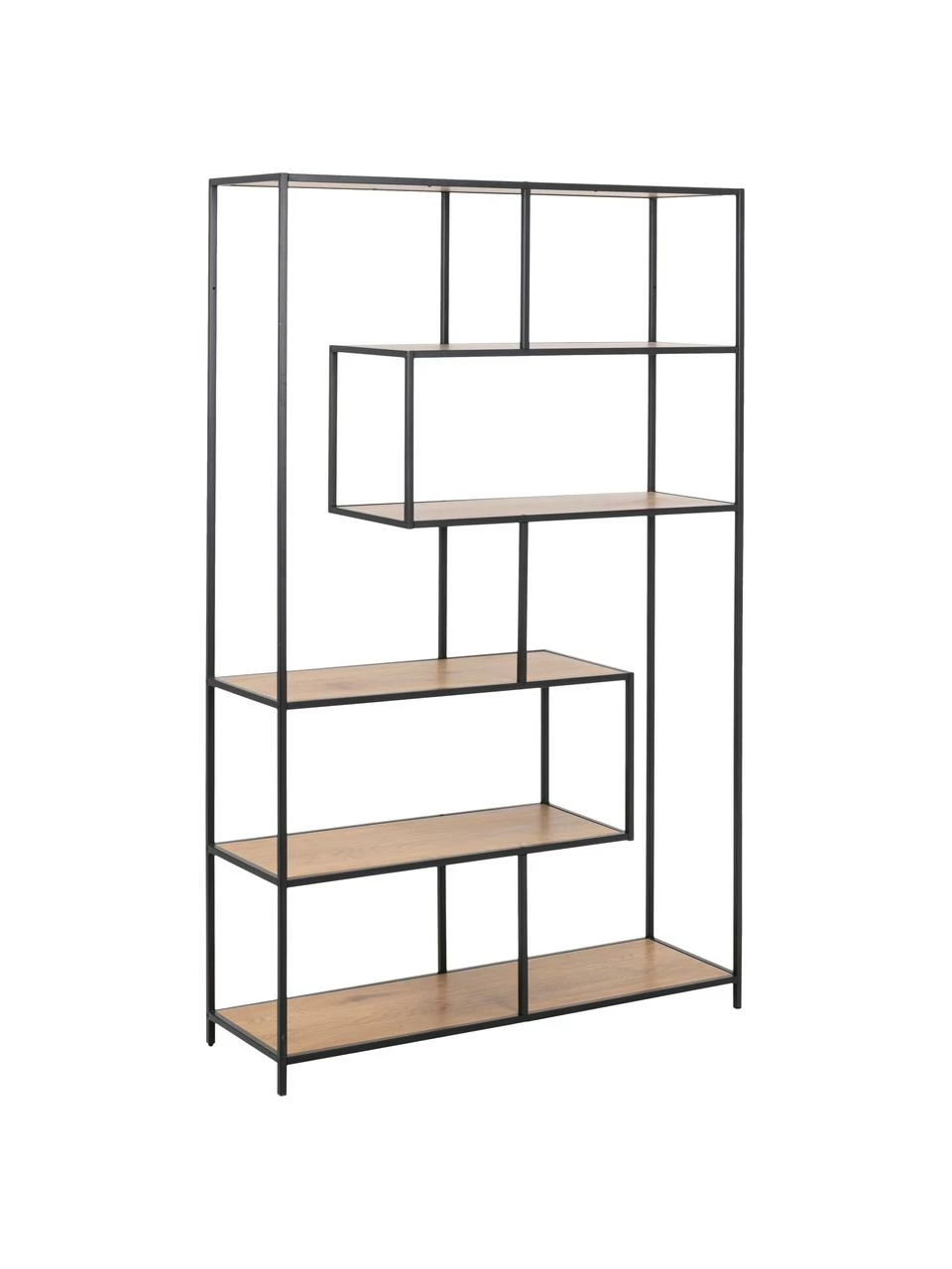 Étagère industrielle en bois et métal Seaford, larg. 114 x haut. 185 cm 1 Étagère industrielle en bois et métal Seaford, larg. 114 x haut. 185 cm