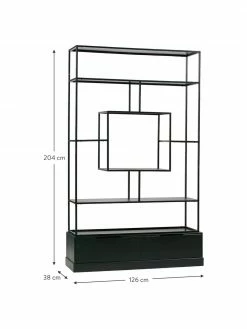 Etagère industrielle en métal Fons, larg. 126 x haut. 204 cm -furniture Soldes Etagere industrielle en metal Fons 2