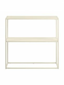 Westwing Collection Étagère industrielle en métal beige avec tablette Neptun, larg. 80 x haut. 80 cm -furniture Soldes Etagere industrielle en metal beige avec tablette Neptun 5