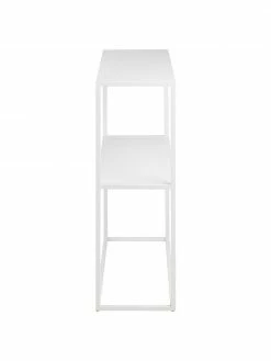 Westwing Collection Étagère industrielle en métal blanc avec tablette Neptun, larg. 80 x haut 80 cm -furniture Soldes Etagere industrielle en metal blanc avec tablette Neptun 5