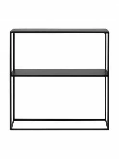 Westwing Collection Étagère industrielle en métal noir avec tablette Neptun, larg. 80 x haut 80 cm -furniture Soldes Etagere industrielle en metal noir avec tablette Neptun 4