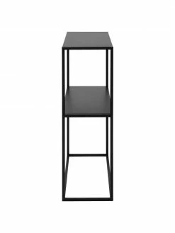 Westwing Collection Étagère industrielle en métal noir avec tablette Neptun, larg. 80 x haut 80 cm -furniture Soldes Etagere industrielle en metal noir avec tablette Neptun 5