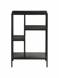 Nordal &Eacute;tag&egrave;re industrielle m&eacute;tal noir Display, larg. 50 x haut. 74 cmDisponibilité limitée -furniture Soldes Etagere industrielle metal noir Display 3