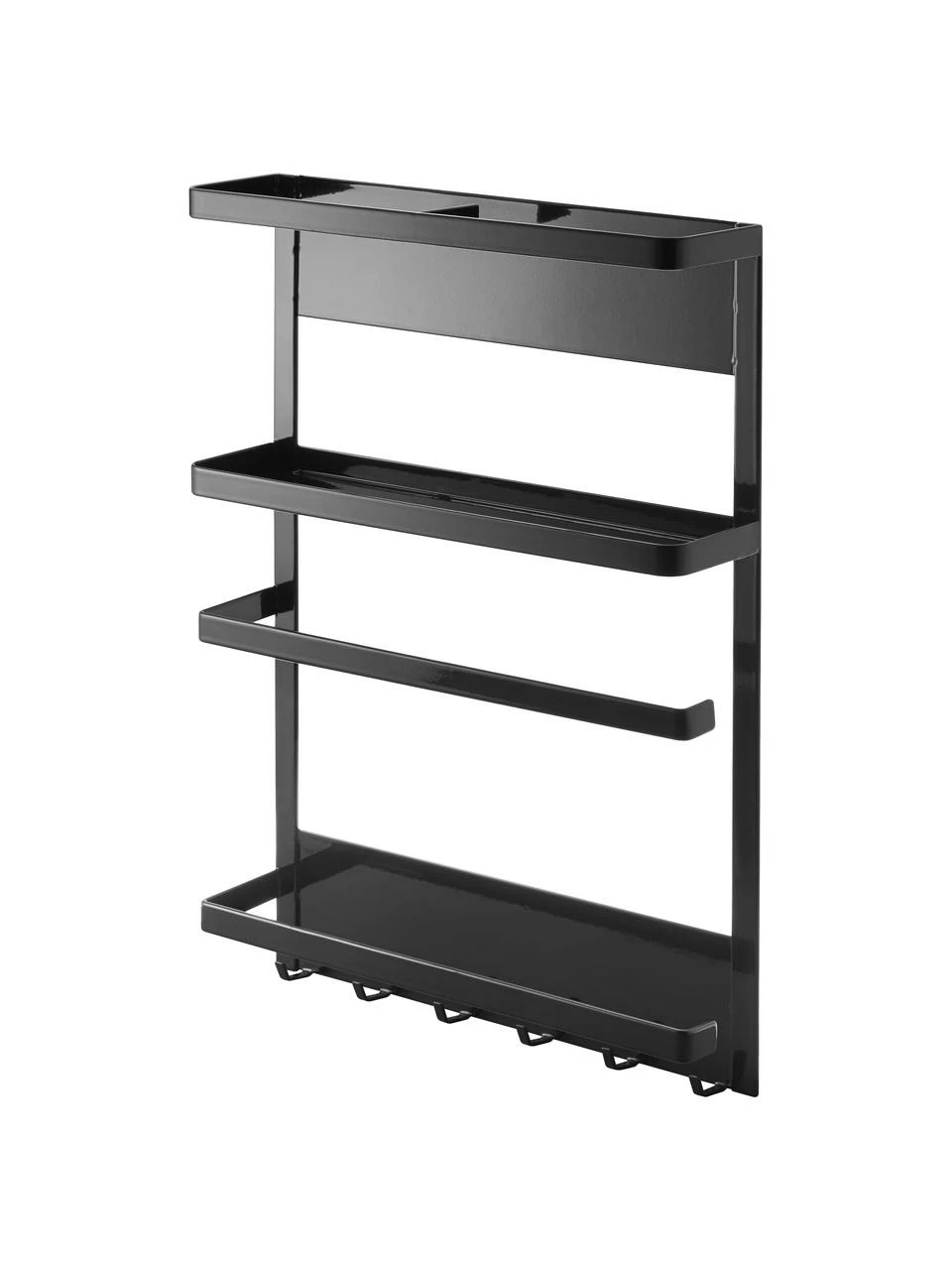 Yamazaki Étagère latérale magnétique noir Tower, larg. 25 x long. 34 cm 1 Yamazaki Étagère latérale magnétique noir Tower, larg. 25 x long. 34 cm