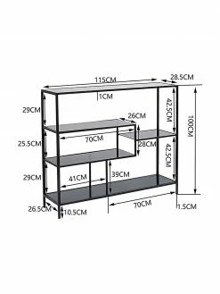 Kare Design Étagère moderne Loft, larg. 115 cm, haut. 100 cm -furniture Soldes Etagere moderne Loft 8