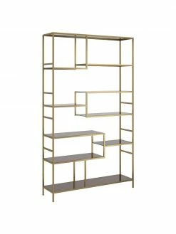 Kare Design Étagère moderne métal laitonné Loft, larg. 115 x haut. 195 cmSeulement 1 produit disponible