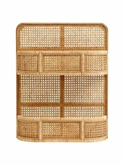 Nordal Étagère murale avec cannage Lucca, larg. 55 x haut. 70 cm -furniture Soldes Etagere murale avec cannage Lucca 4