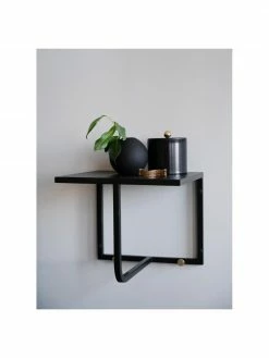 Rowico Étagère murale avec crochets métal noir Malone, larg. 32 x haut. 27 cm 9 Rowico Étagère murale avec crochets métal noir Malone, larg. 32 x haut. 27 cm -furniture Soldes Etagere murale avec crochets metal noir Malone 4