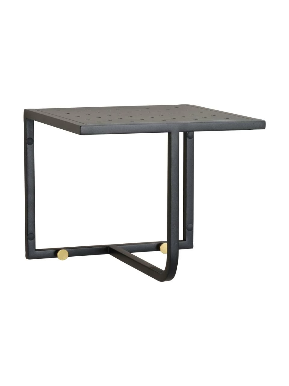 Rowico Étagère murale avec crochets métal noir Malone, larg. 32 x haut. 27 cm 1 Rowico Étagère murale avec crochets métal noir Malone, larg. 32 x haut. 27 cm