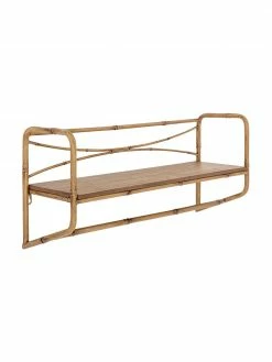 Bloomingville Étagère murale bambou Rod, larg. 63 x haut. 28 cm