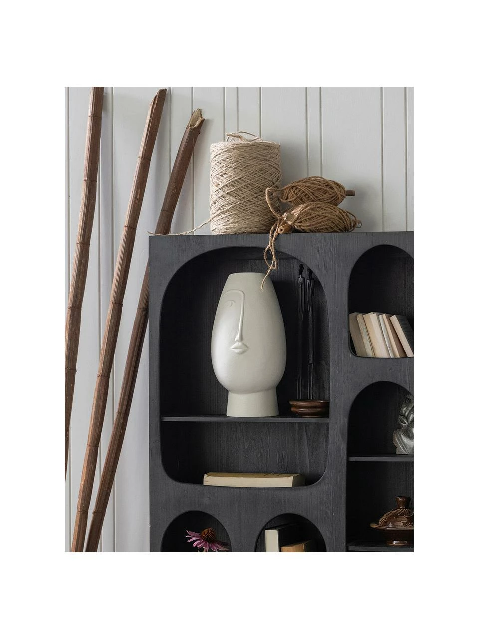 Étagère murale bois de pin noir Barney, larg. 60 x long. 80 cm 3 Étagère murale bois de pin noir Barney, larg. 60 x long. 80 cm – Image 3