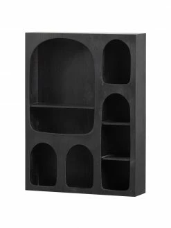 Étagère murale bois de pin noir Barney, larg. 60 x long. 80 cm 10 Étagère murale bois de pin noir Barney, larg. 60 x long. 80 cm -furniture Soldes Etagere murale bois de pin noir Barney 4