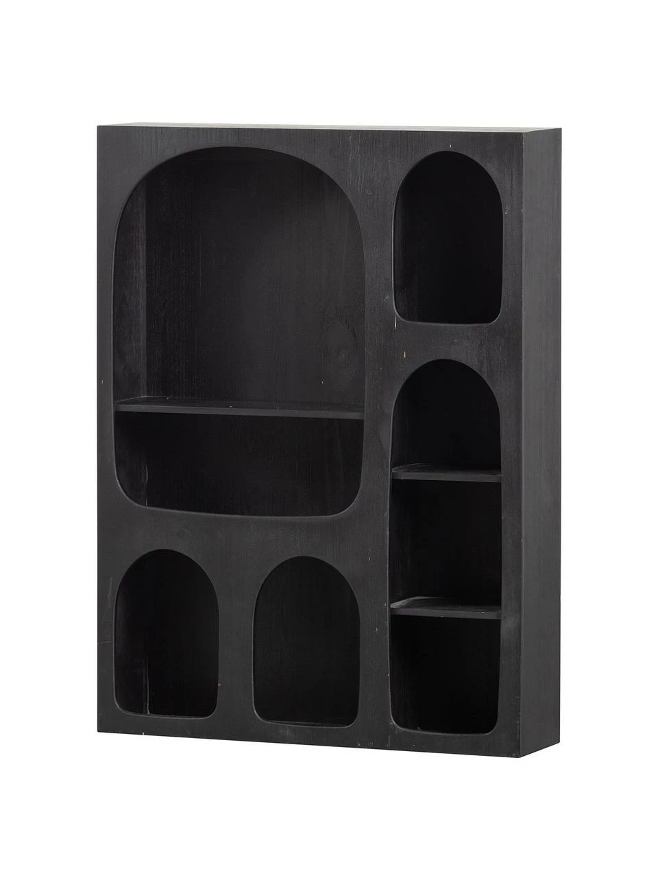 Étagère murale bois de pin noir Barney, larg. 60 x long. 80 cm 5 Étagère murale bois de pin noir Barney, larg. 60 x long. 80 cm – Image 5