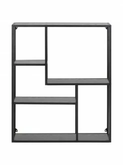 Étagère murale en bois et métal Seaford, larg. 75 x haut. 91 cm -furniture Soldes Etagere murale en bois et metal Seaford 2