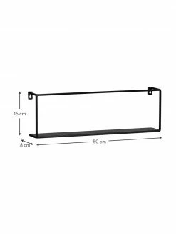 Étagère murale en métal Meert, larg. 50 x haut. 16 cm -furniture Soldes Etagere murale en metal Meert 9