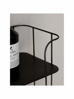 Étagère murale en métal avec crochets Hedda, larg. 60 x haut. 48 cm -furniture Soldes Etagere murale en metal avec crochets Hedda 3