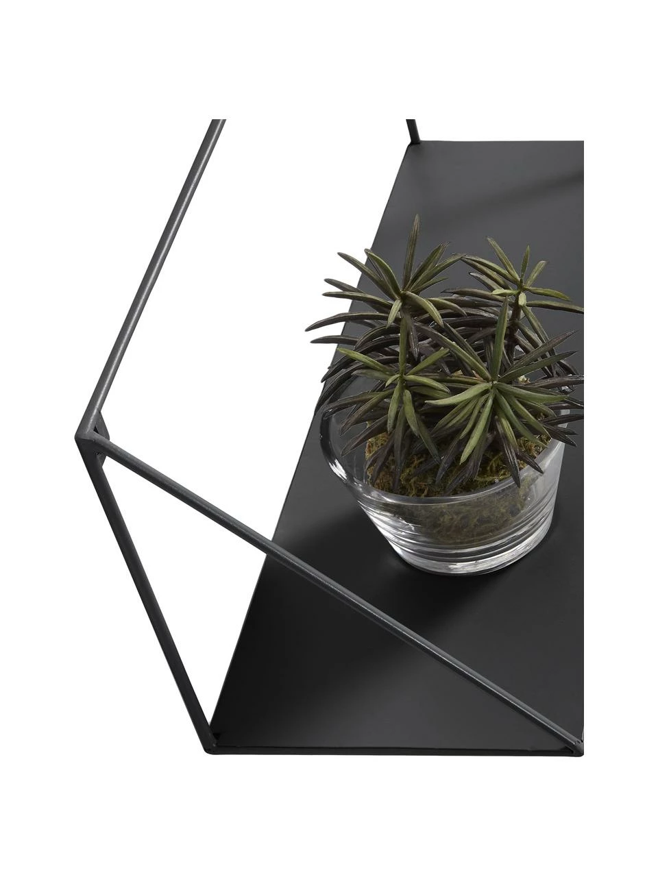 Étagère murale en métal noir Teg, larg. 40 cm, haut. 20 cm 2 Étagère murale en métal noir Teg, larg. 40 cm, haut. 20 cm – Image 2