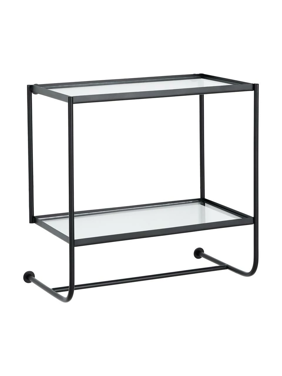 Étagère murale en métal noir Thelma, larg. 53 x haut. 51,5 cm 1 Étagère murale en métal noir Thelma, larg. 53 x haut. 51,5 cm