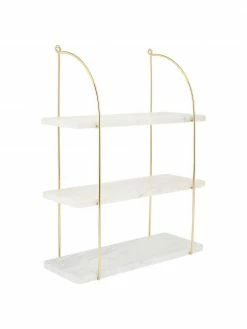 Étagère murale marbre Porter, larg. 40 x haut. 58 cm