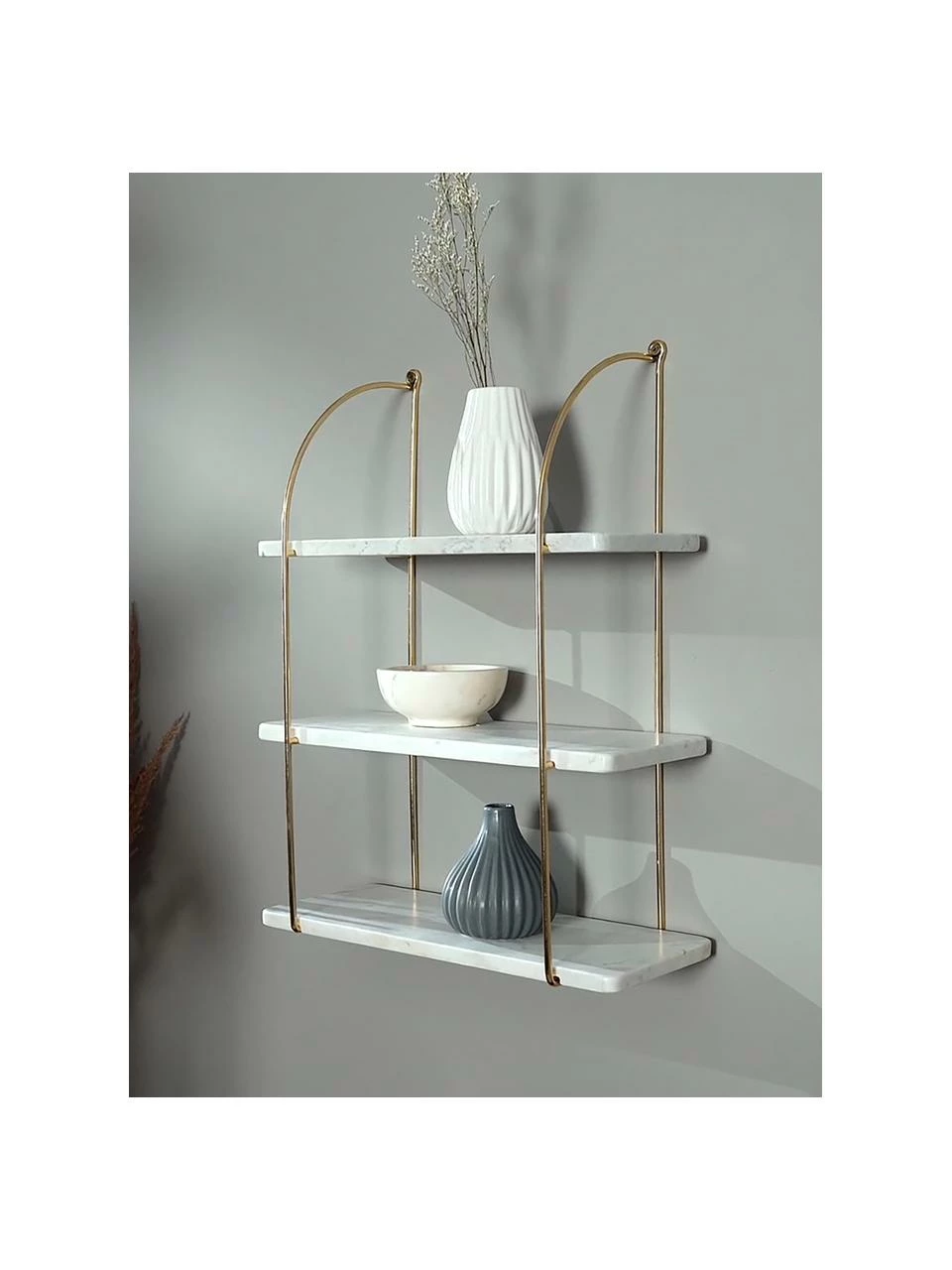 Étagère murale marbre Porter, larg. 40 x haut. 58 cm 3 Étagère murale marbre Porter, larg. 40 x haut. 58 cm – Image 3