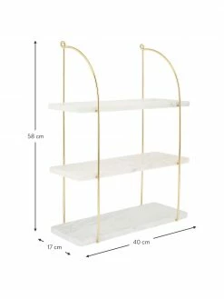 Étagère murale marbre Porter, larg. 40 x haut. 58 cm 10 Étagère murale marbre Porter, larg. 40 x haut. 58 cm -furniture Soldes Etagere murale marbre Porter 16