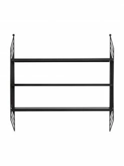 Étagère murale métal noir Willie, larg. 61 x haut. 61 cm -furniture Soldes Etagere murale metal noir Willie 3