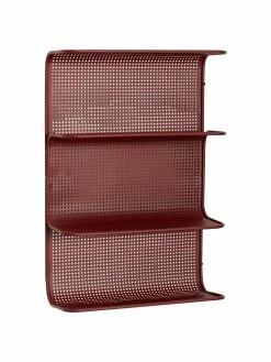 Hübsch Étagère murale métal pourpre Grid, larg. 40 x haut. 61 cmDisponibilité limitée