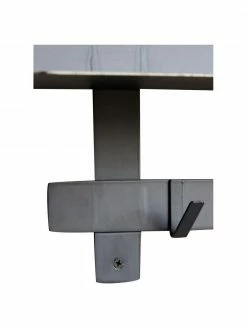 House Doctor Étagère murale noire en métal avec 5 crochets Tag, larg. 80 x haut. 23 cmSeulement 1 produit disponible -furniture Soldes Etagere murale noire en metal avec 5 crochets Tag 3