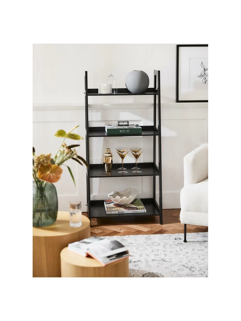 Étagère/échelle basse Wally, larg. 63 x haut. 130 cm 2 Étagère/échelle basse Wally, larg. 63 x haut. 130 cm – Image 2