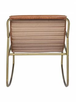 Bizzotto Fauteuil à bascule en cuir Karisma, larg. 59 x prof. 77 cm -furniture Soldes Fauteuil a bascule en cuir Karisma 3