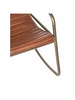 Bizzotto Fauteuil à bascule en cuir Karisma, larg. 59 x prof. 77 cm -furniture Soldes Fauteuil a bascule en cuir Karisma 5