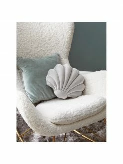 Westwing Collection Fauteuil à bascule peluche blanc crème Wing, larg. 77 x prof. 109 cm -furniture Soldes Fauteuil a bascule peluche blanc creme Wing 2